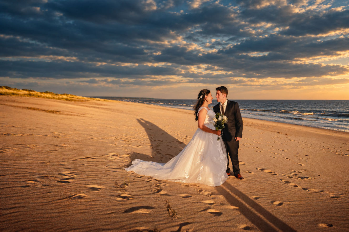 foto de novios en la playa caro roig